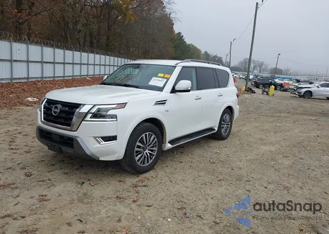 2022 Nissan Armada Sv 2Wd из США, поврежденный, VIN JN8AY2AC2N9163211
